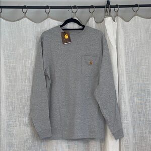 Carhartt Men's Heather Gray Long Sleeve Tee BNWT